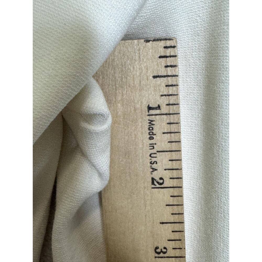 Chicos Pants Women XL White Knit Lindy Side Zip Straight Leg Slim Stretch Ponte - Picture 10 of 15